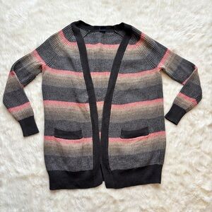 GAP Multicolor Striped Open Front Knit Cardigan Women’s XS Cotton